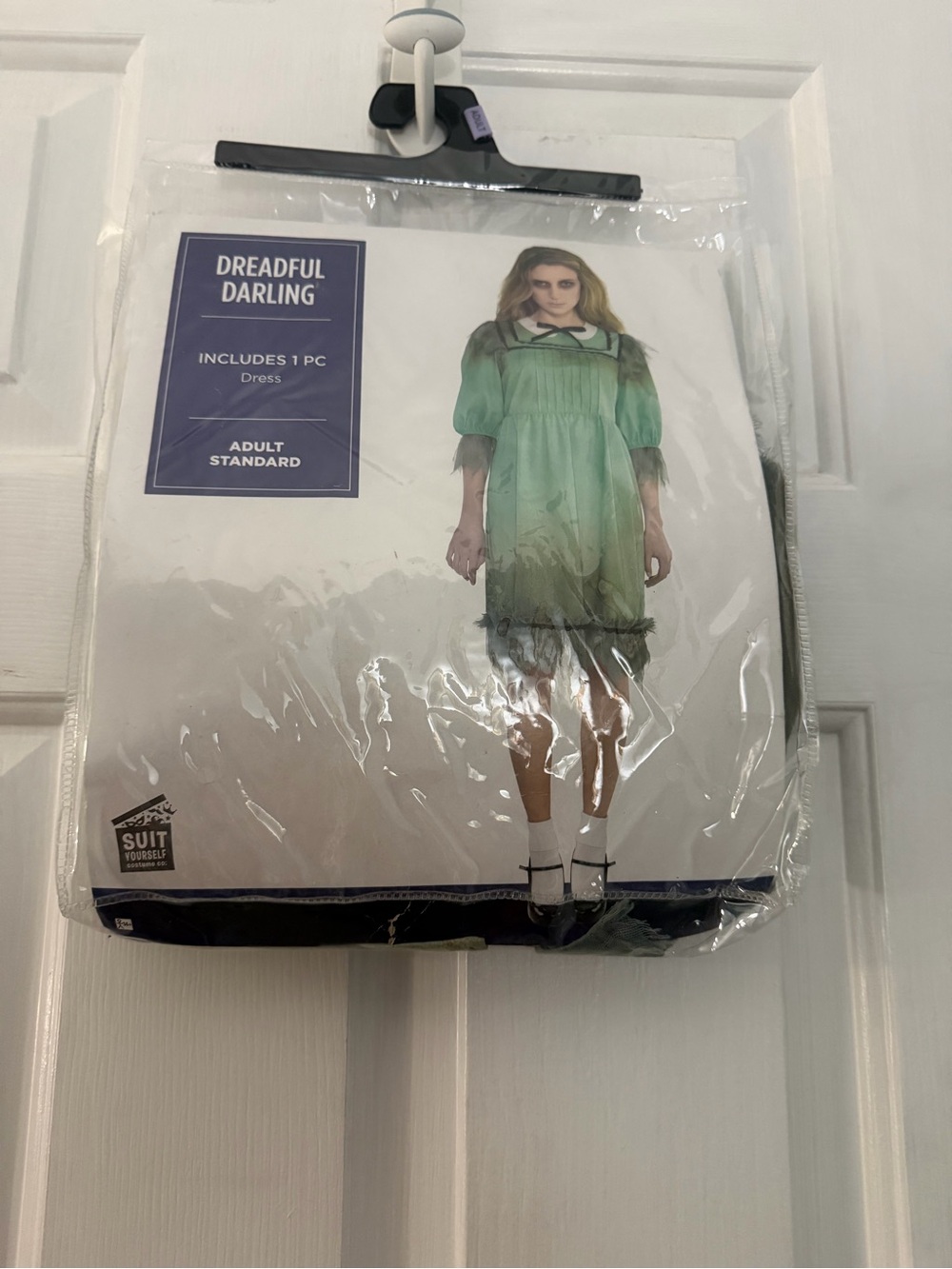 Dreadful Darling Creepy Doll Halloween Costume Adult Standard Up to Size 8